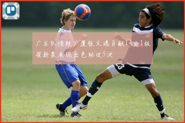 广东队惜败广厦张文逸贡献14分1板崔新泉表现出色助攻5次